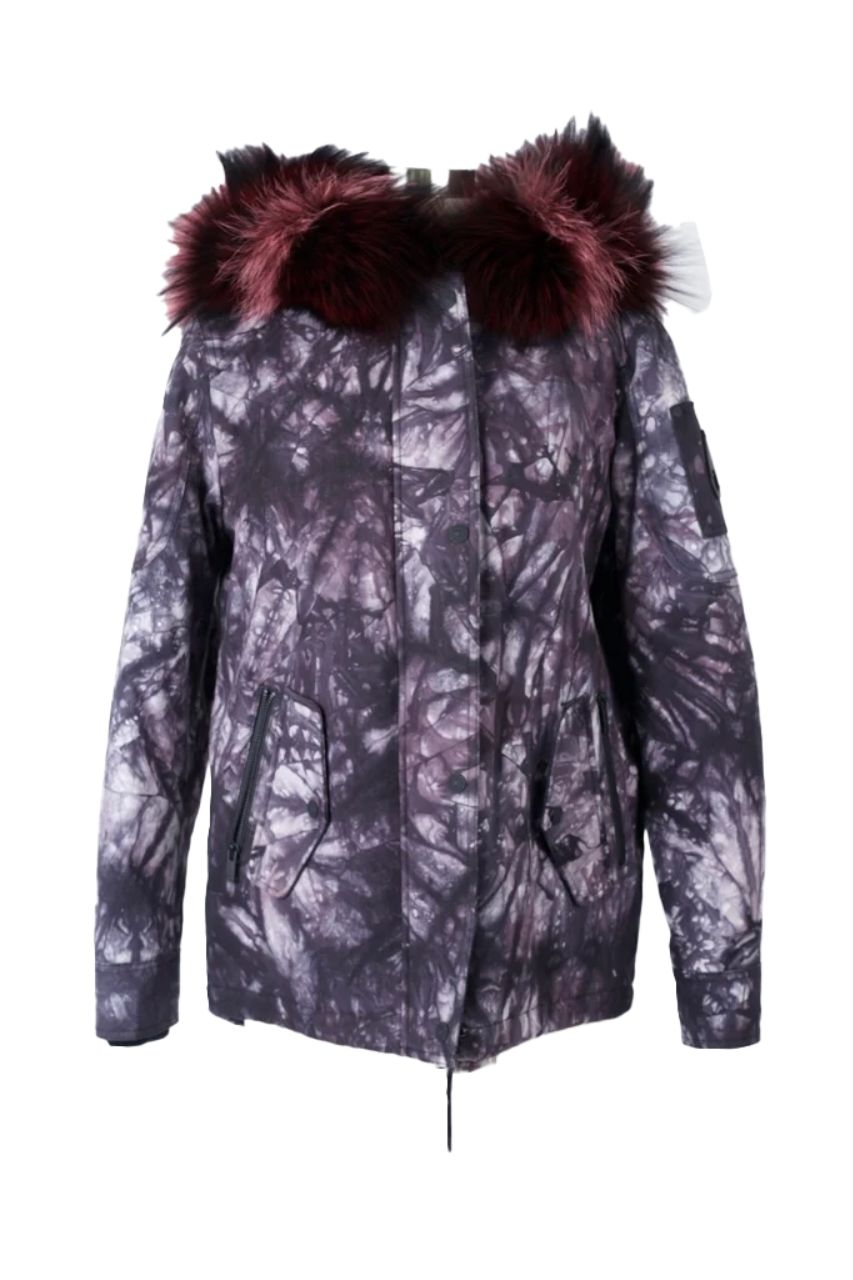 puffer jacket tie waist