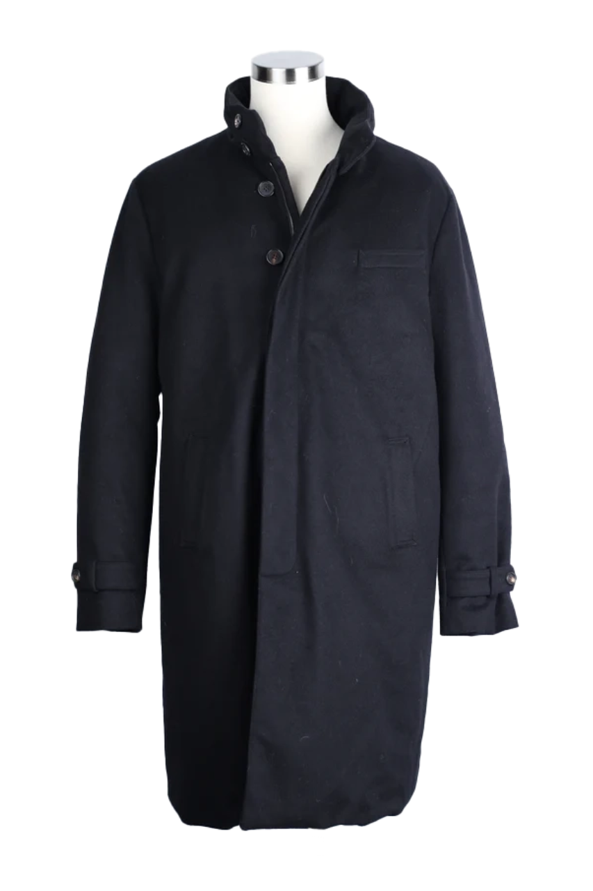 CashmereWool Waterproof Down Dress Coat