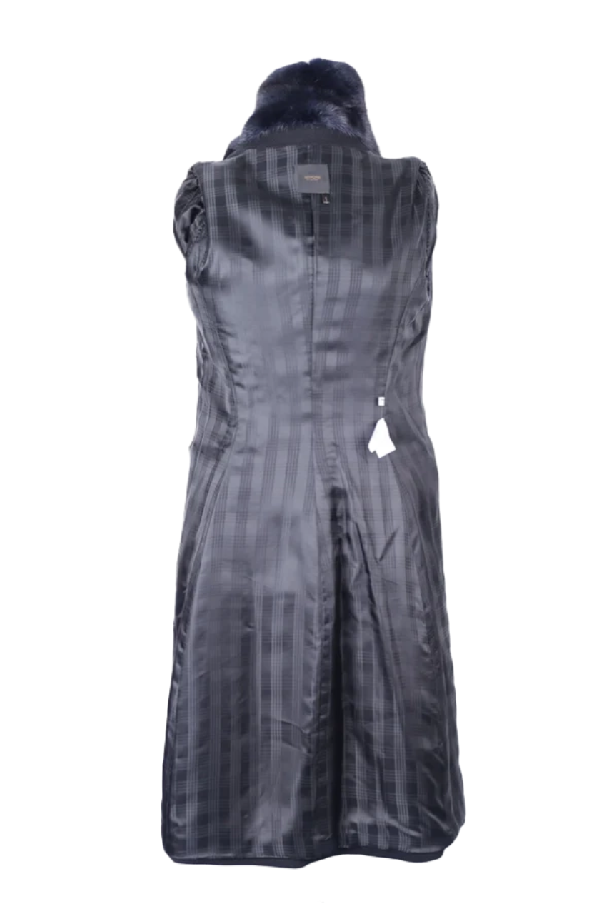 Cashmere Dress Coat W/ Mink Fur Collar
