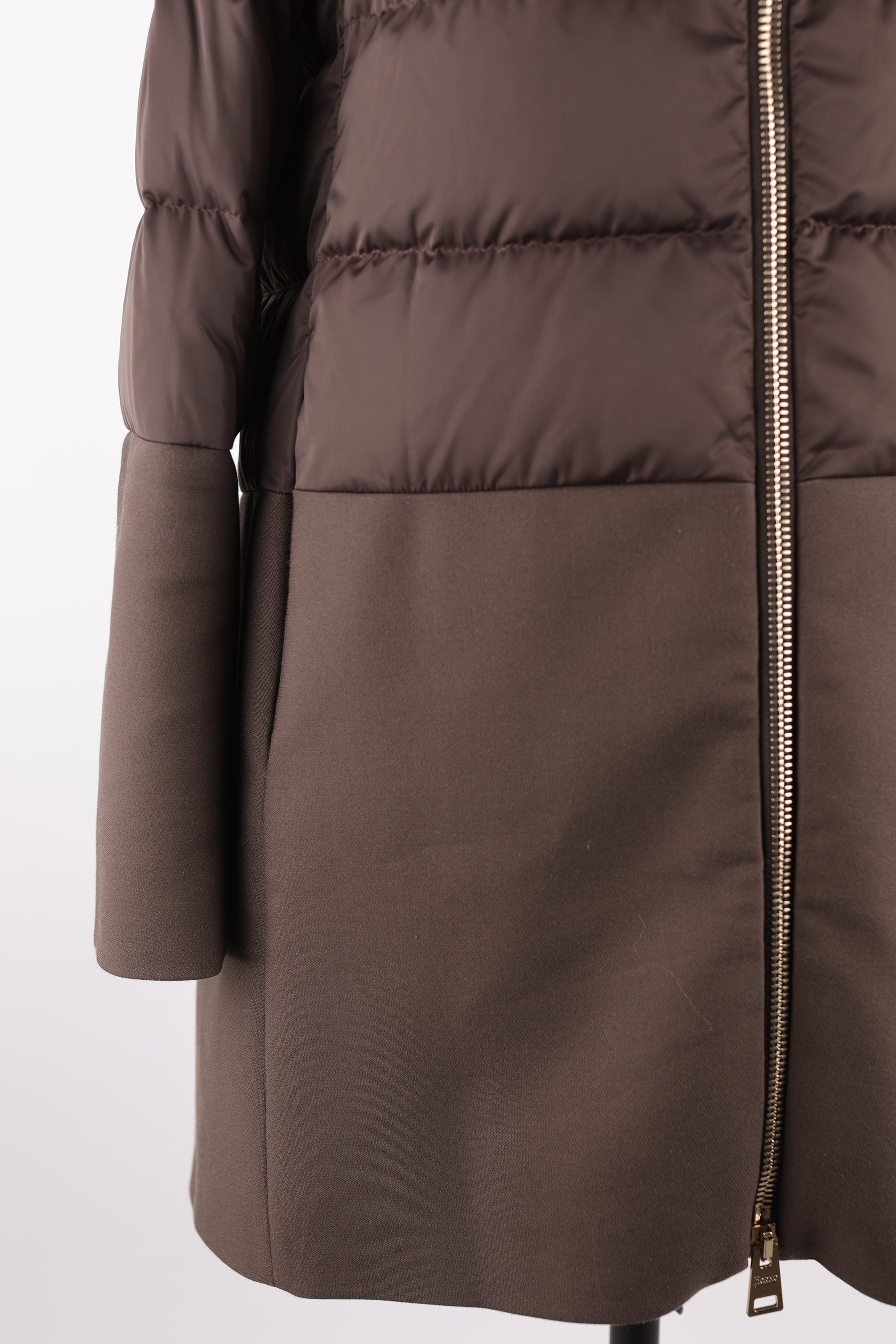 Quilted Down Parka W/ Fur Trim