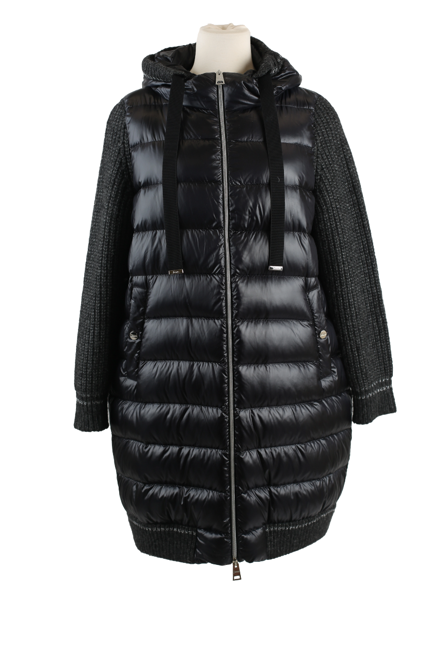 Puffer Coat Puffer Vest With Sweater Sleeves Shop Lindbergh Men