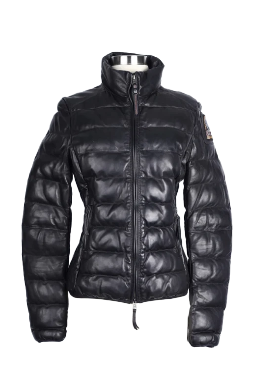 Leather Puffer Jacket