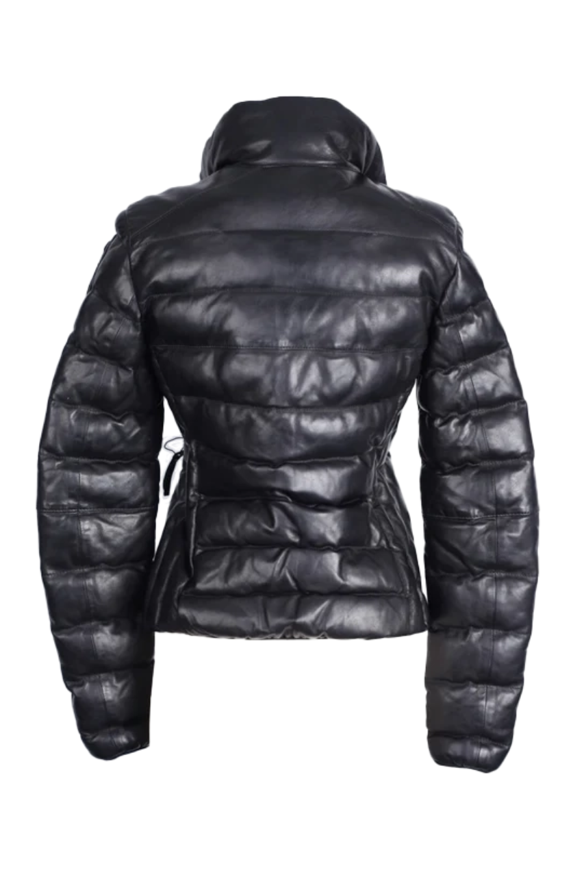 Leather Puffer Jacket