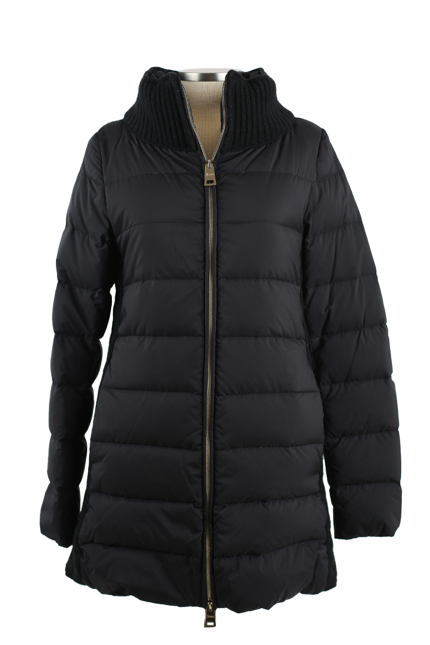 Poly/Wool Quilted Down Coat