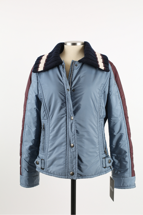 Knit Collar Lightly Padded Jacket