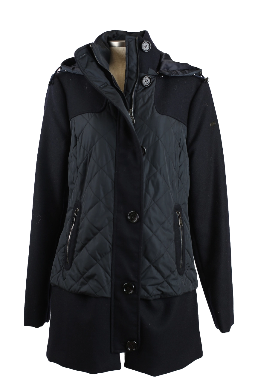 Diamond Quilted Wool Jacket