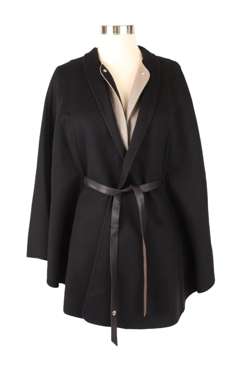 Cashmere Belted Cape