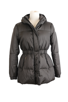 Down Filled Puffer Jacket w/ Cinched Waist