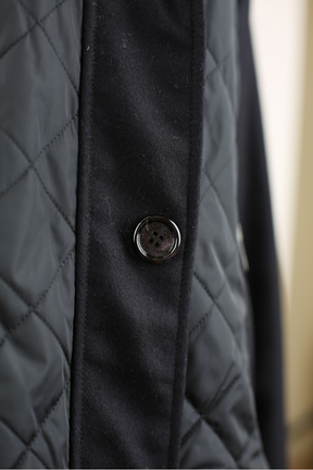 Diamond Quilted Wool Jacket