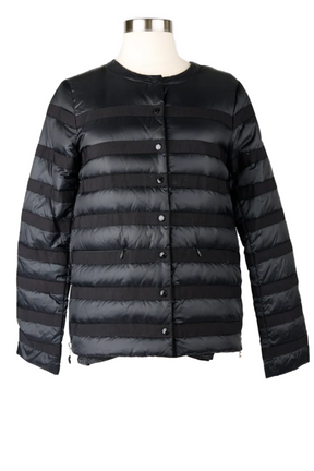 Yumako Striped Lightweight Down Jacket