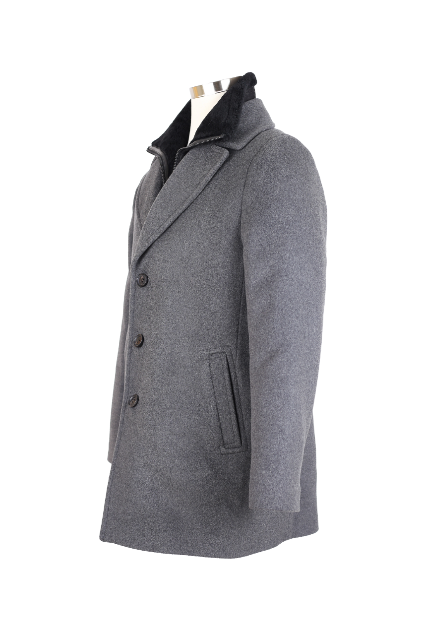 2 in 1 Padded Dress Coat Jacket