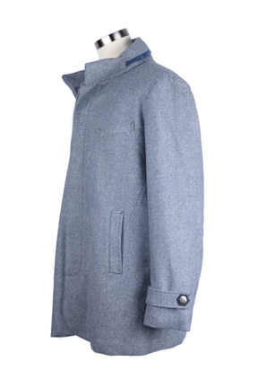 Wool-Cashmere Down Dress Coat