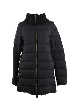 Poly/Wool Quilted Down Coat