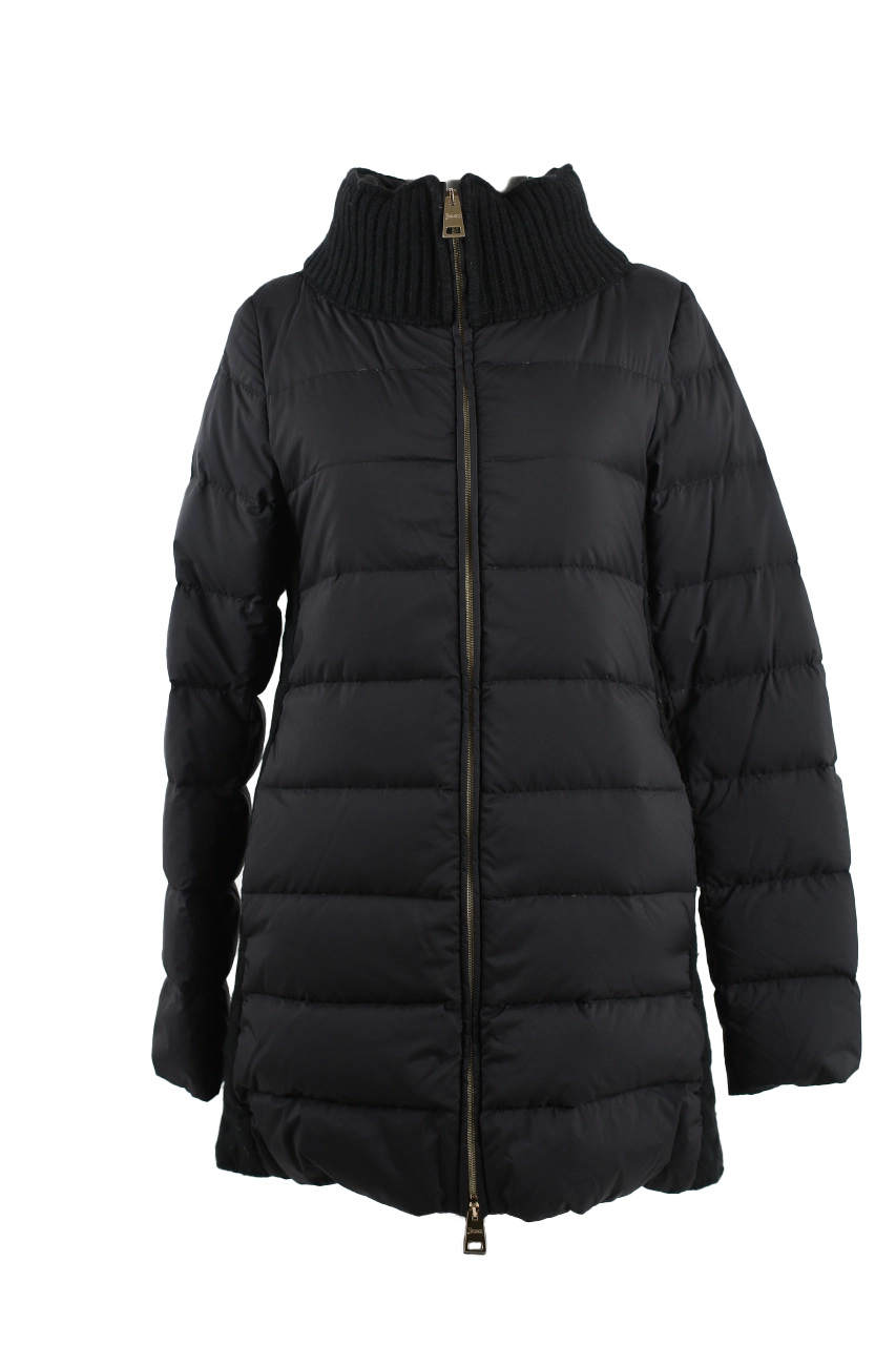 Poly/Wool Quilted Down Coat