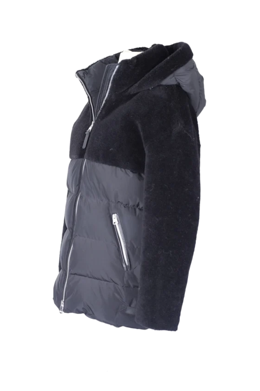 Shearling Down Filled Puffer Jacket