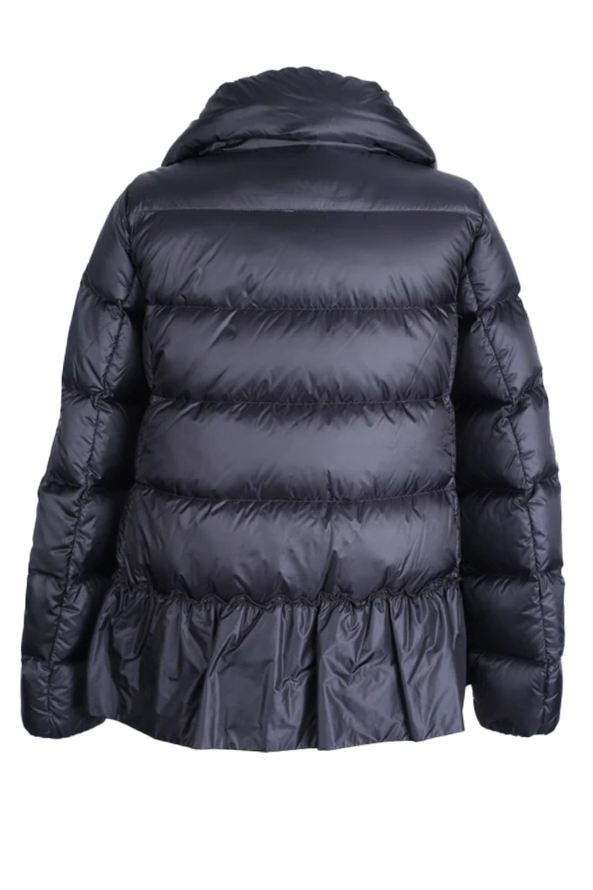 Ruffle Trim Puffer Jacket