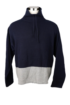 Wool-Cashmere Turtleneck Pullover Sweater