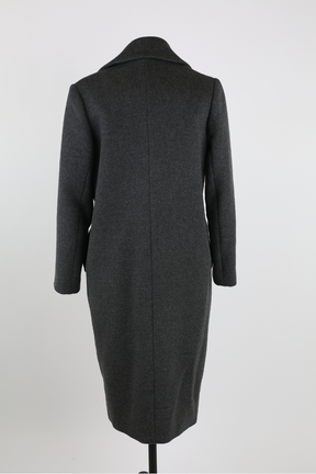 Wool/Angora Belted Wrap Coat