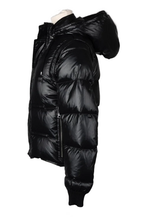 Puffer Jacket With Detachable Sleeves-Black