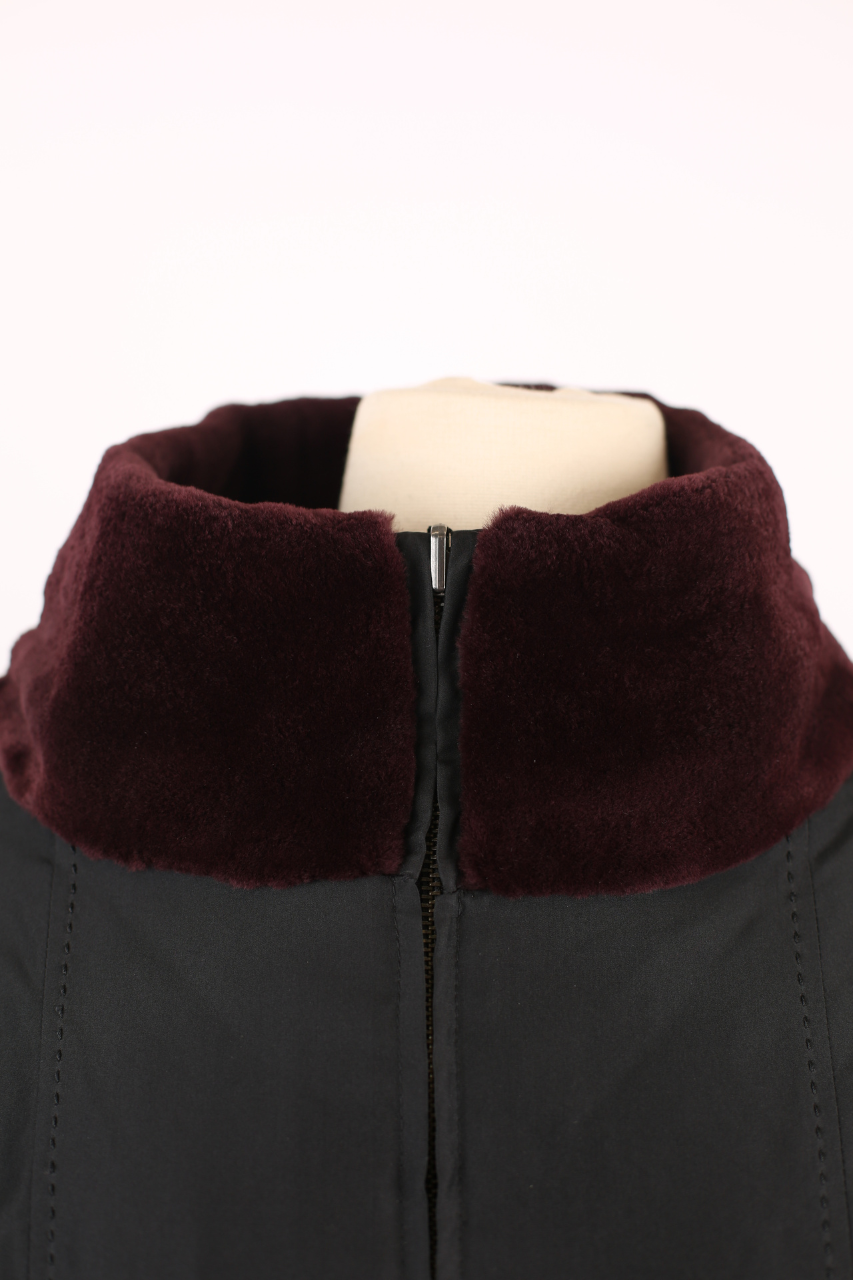 Reversible Sheared Mink Waterproof Coat