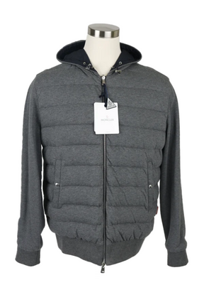 Reversible Lightweight Down Jacket-Navy/Grey