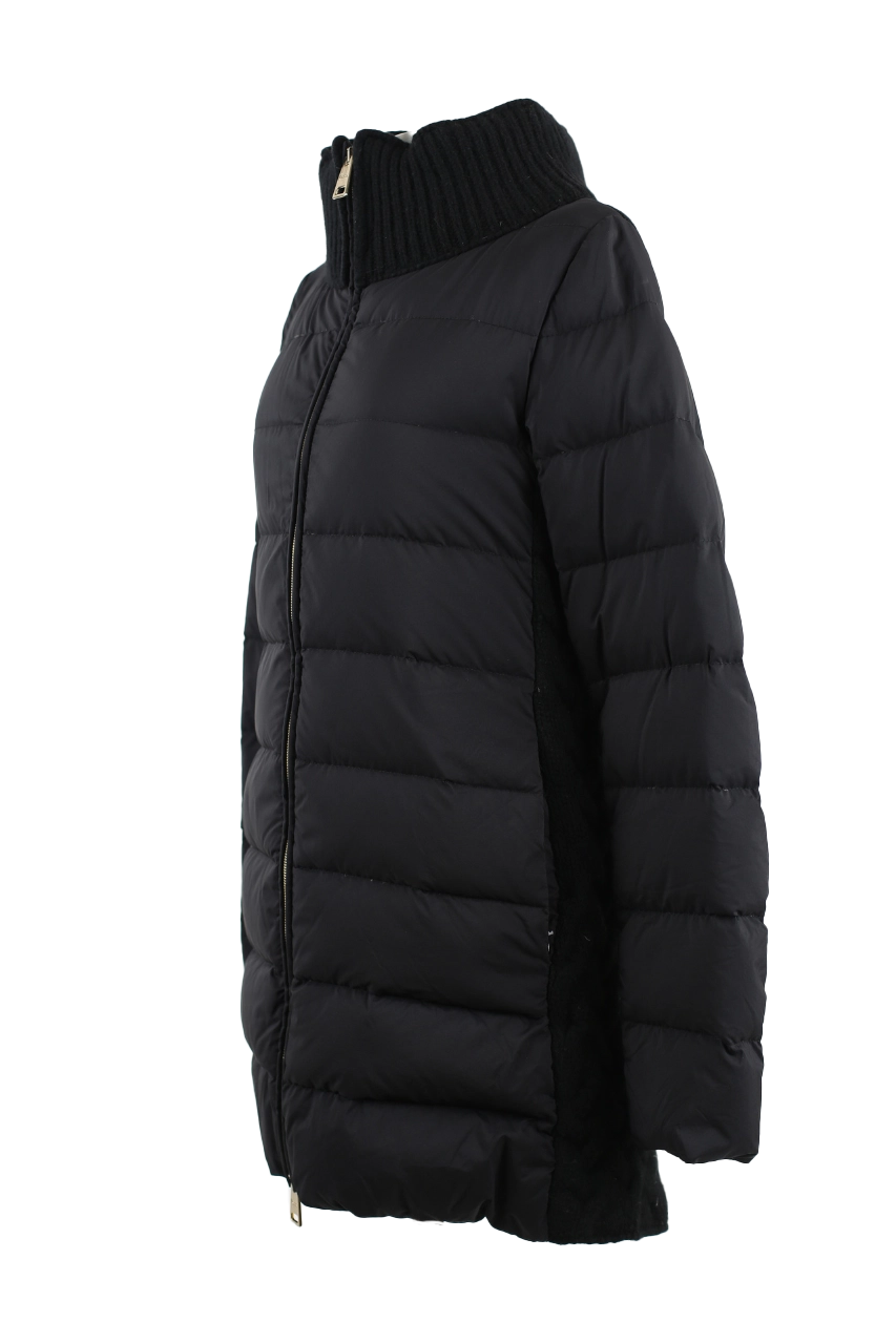 Poly/Wool Quilted Down Coat