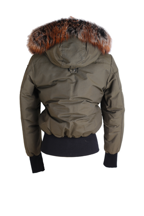 Down Filled Bomber w/ Fur Trim Hood