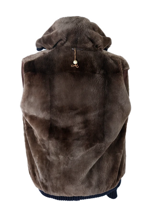 Fur Lined Cashmere Bomber Jacket