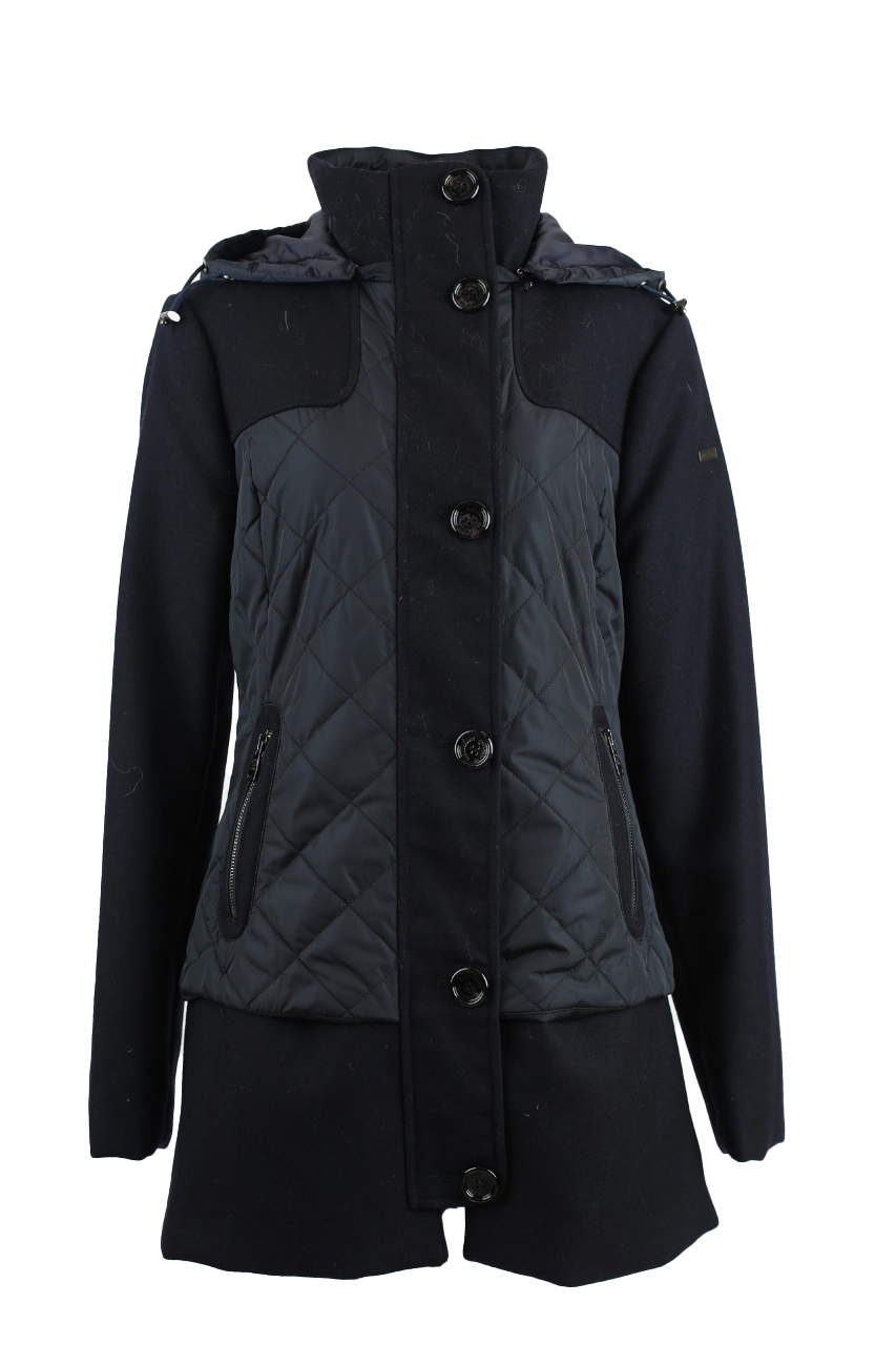 Diamond Quilted Wool Jacket