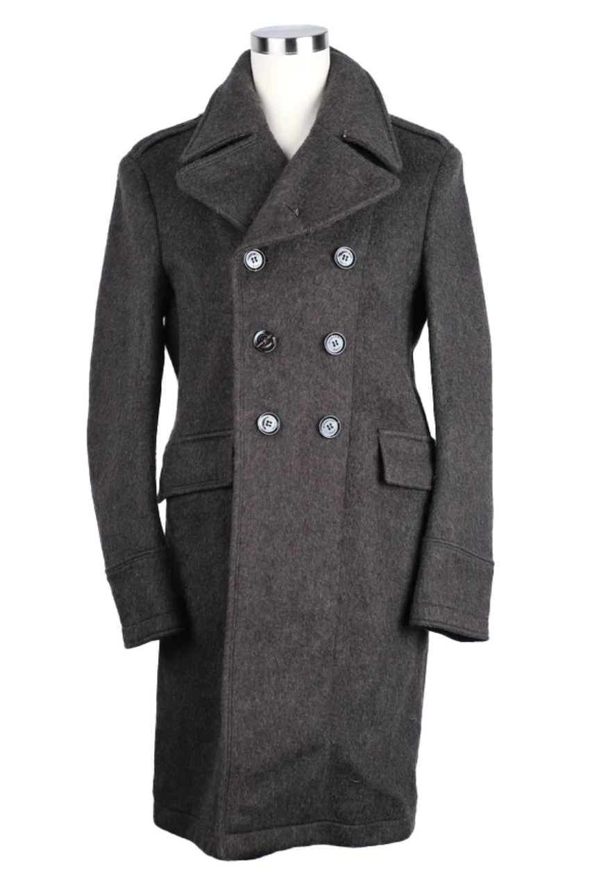 Wool Double Breasted Dress Coat