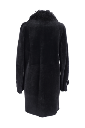 Fur Dress Coat w/ Fur Collar