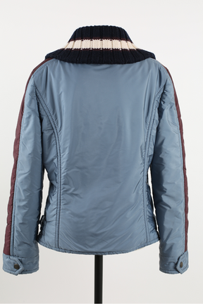 Knit Collar Lightly Padded Jacket