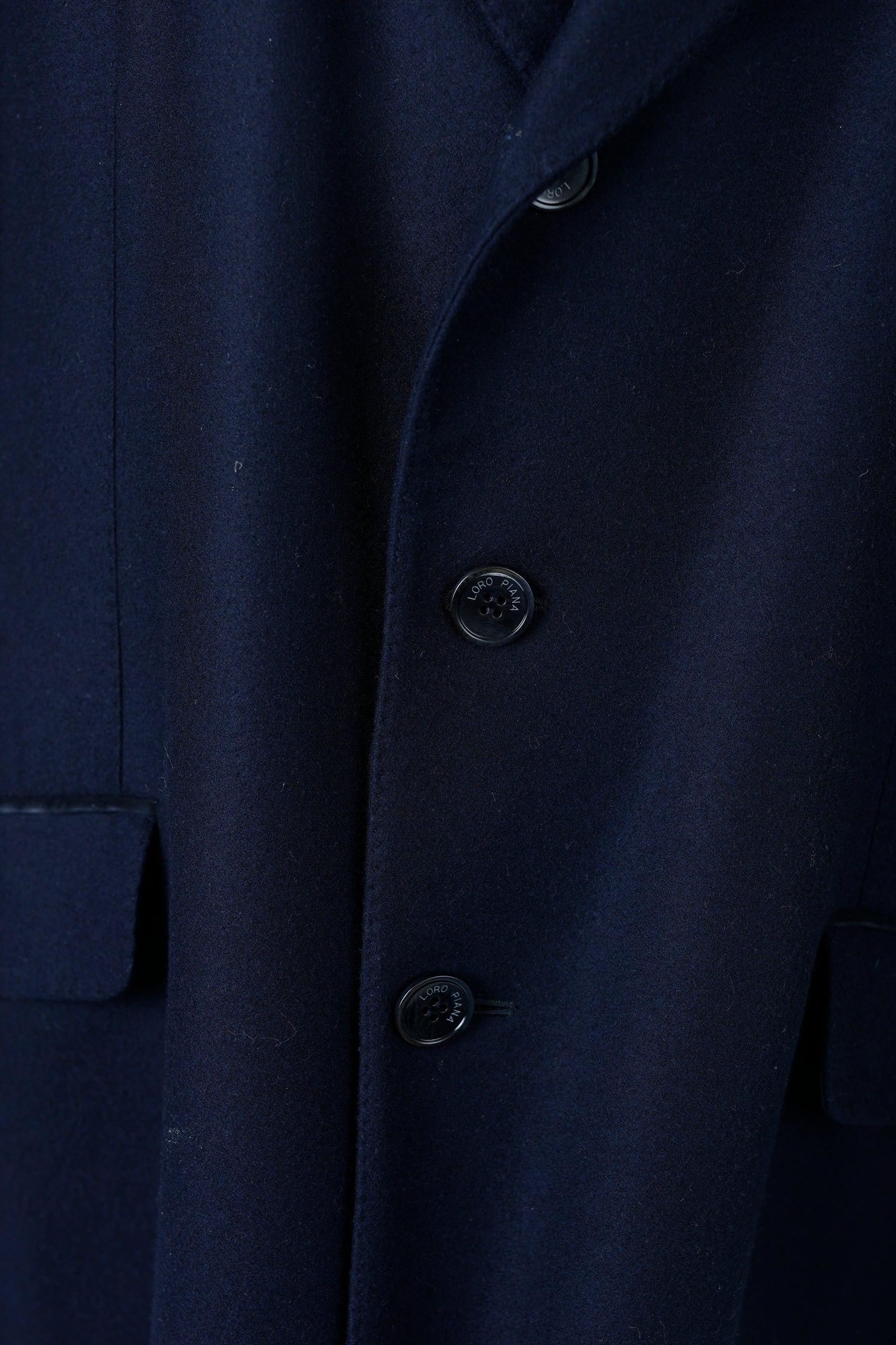 Wool Dress Coat-Navy