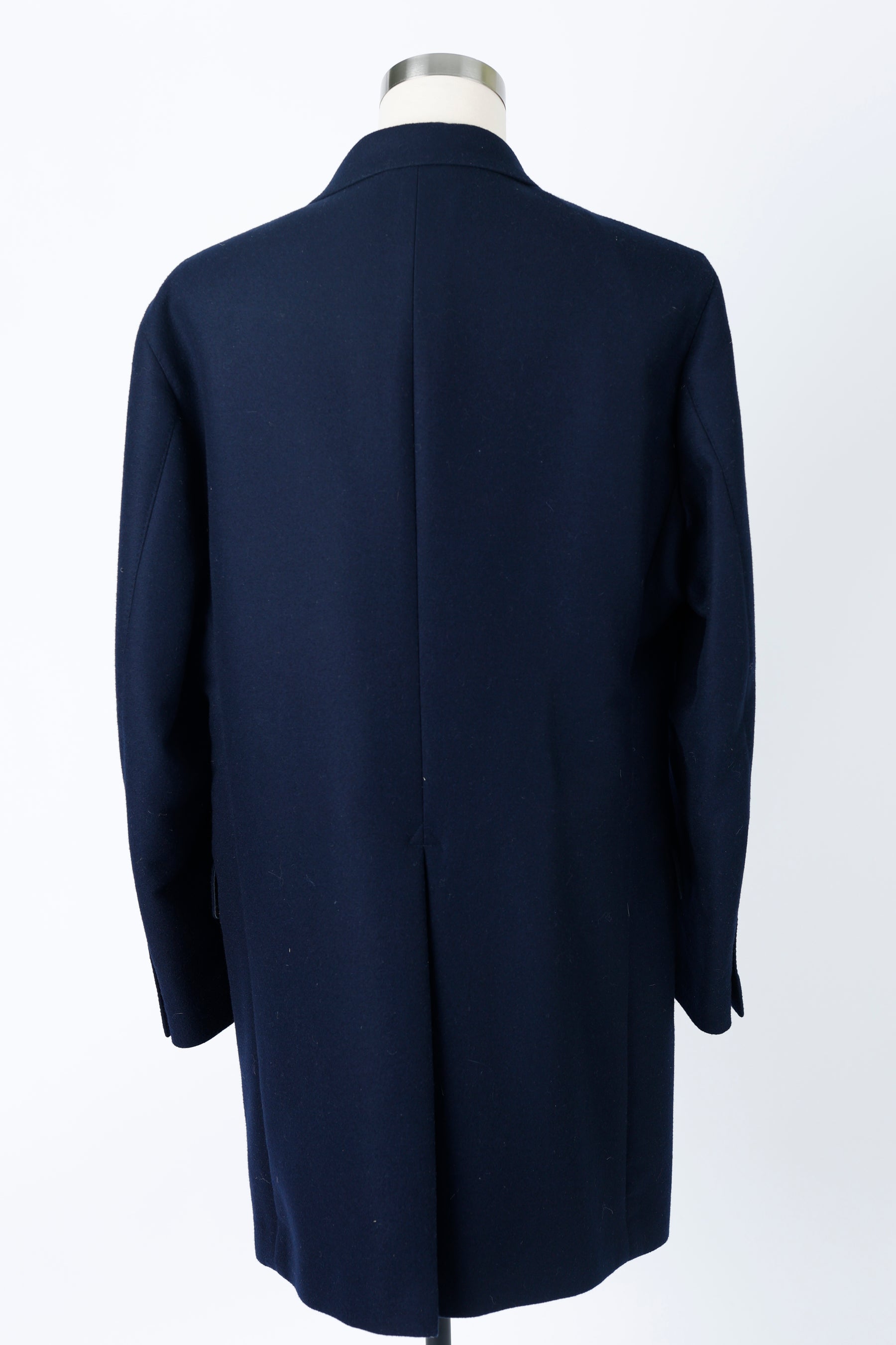 Wool Dress Coat-Navy