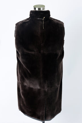 Fur Lined Cashmere Dress Coat