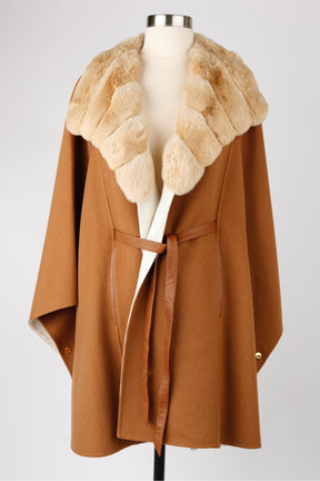 Vicuna Wrap W/ Chinchilla Trim