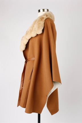 Vicuna & Chinchilla Fur Wrap Cape