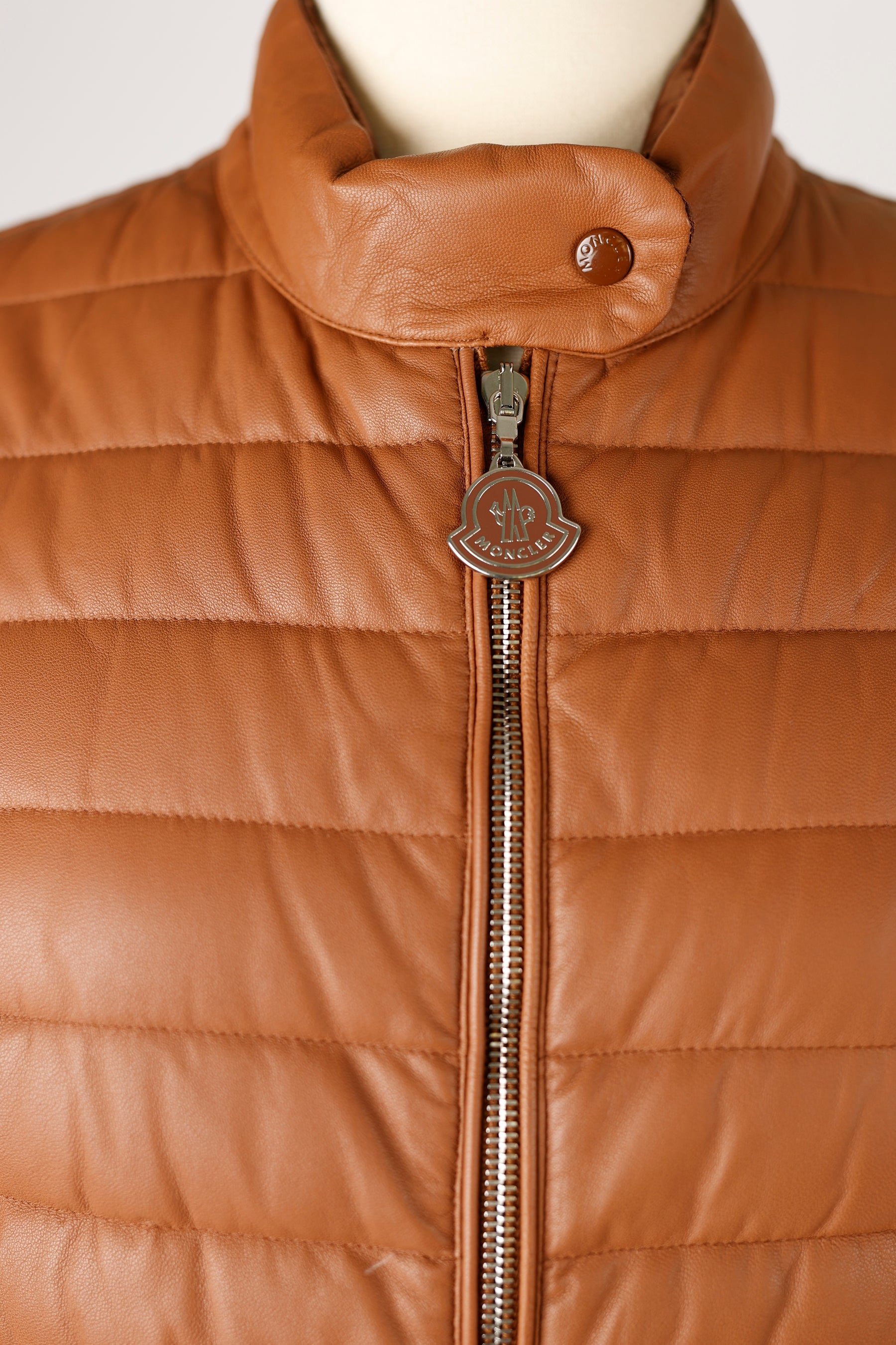 Delfi Leather Puffer Jacket