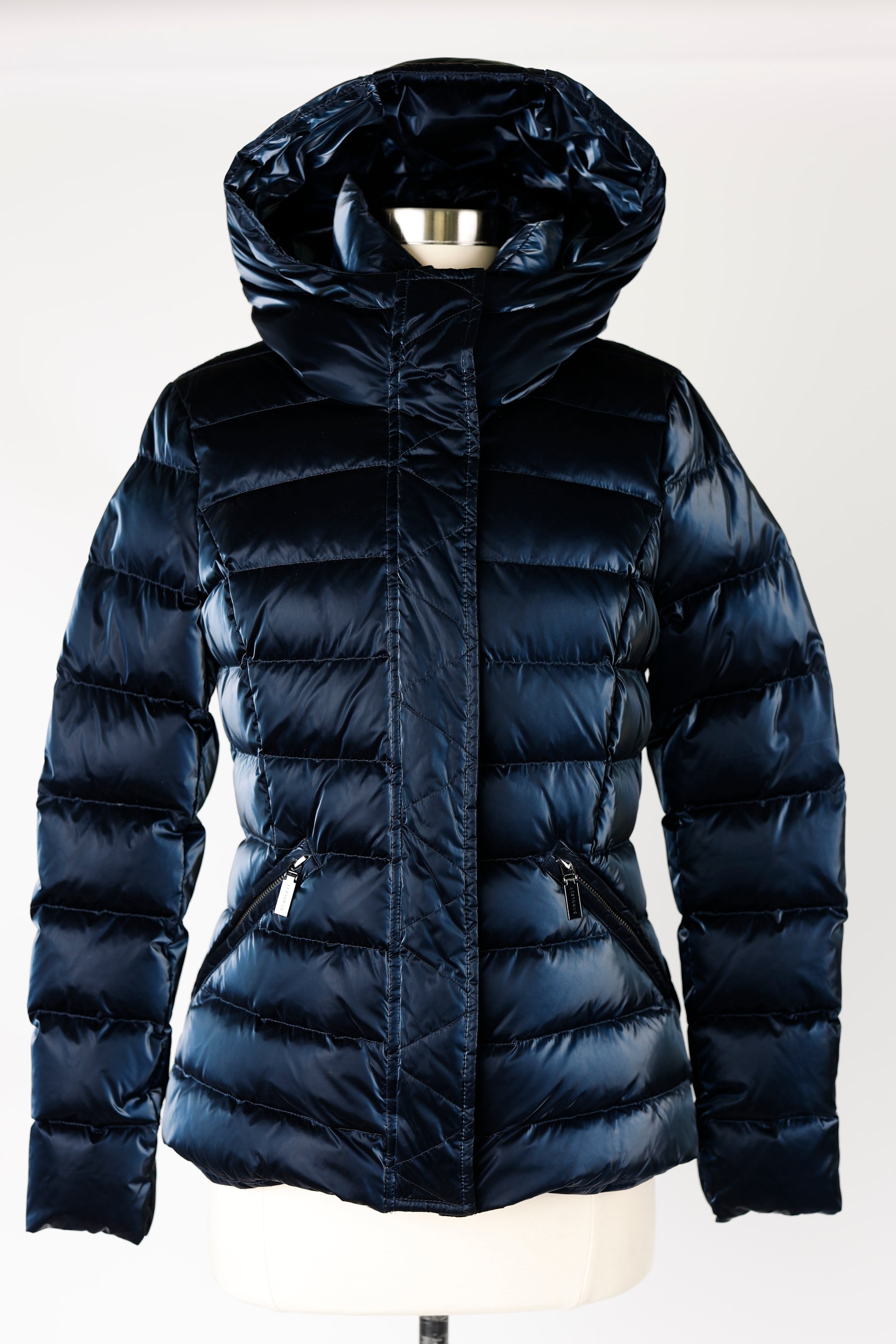 Short Glossy Puffer Jacket