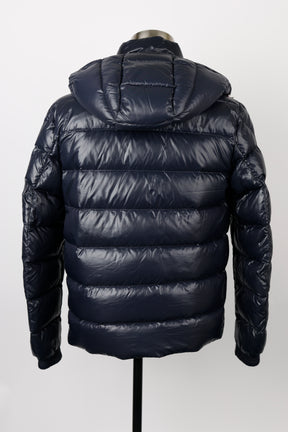 Brand Striped Puffer Jacket