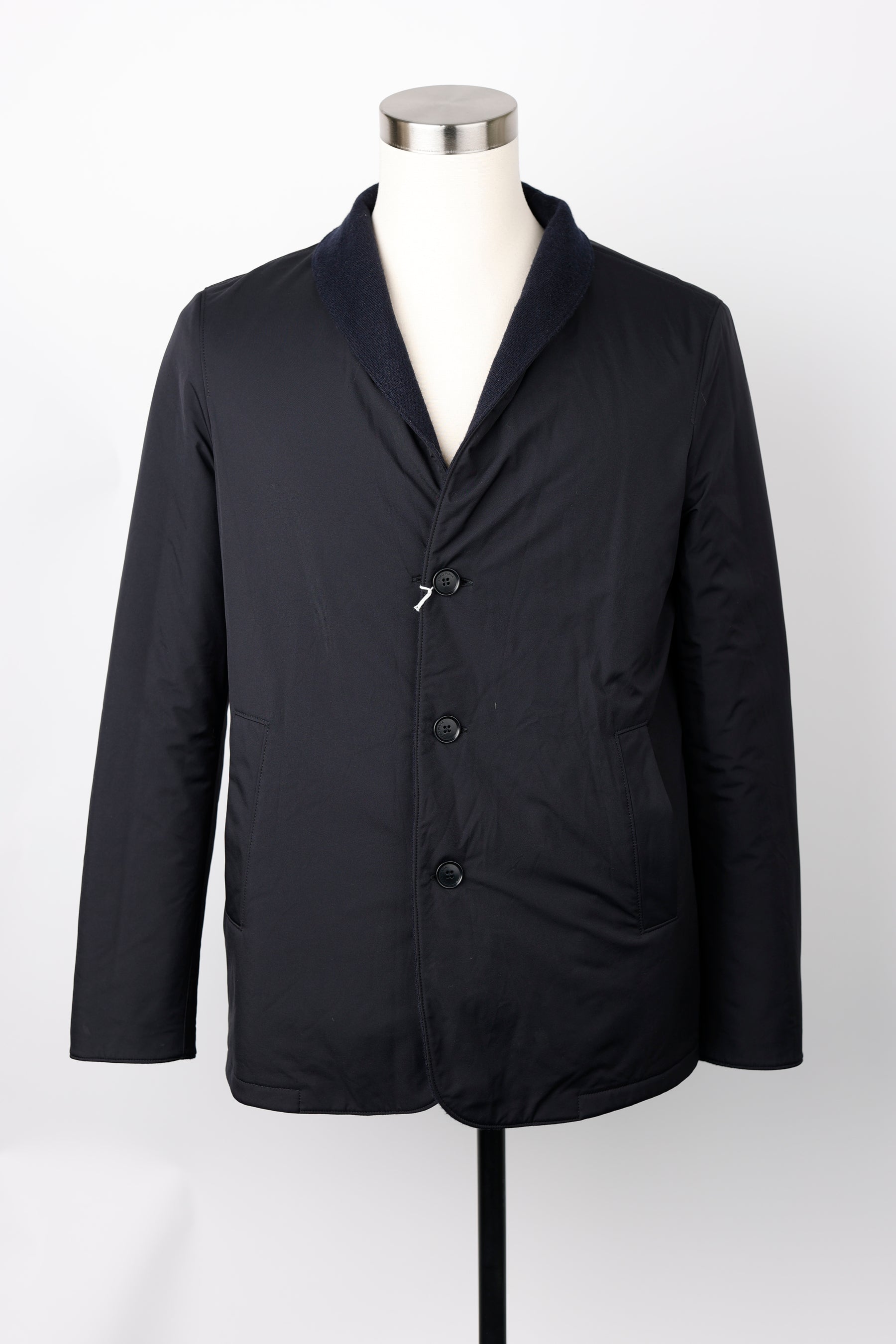 Short Reversible Cashmere/Poly Jacket