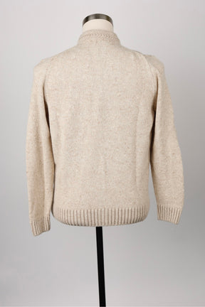 Wool-Cashmere Zip Up Sweater