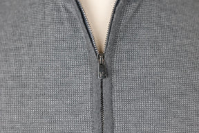 Cashmere Zip Up Sweater