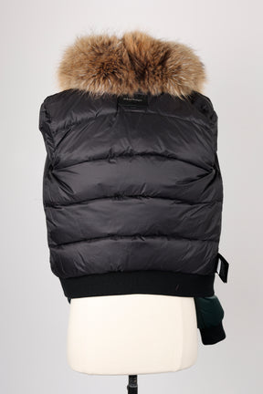 Short Fur Collar Puffer Jacket