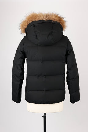 Short Fur Hood Puffer Jacket