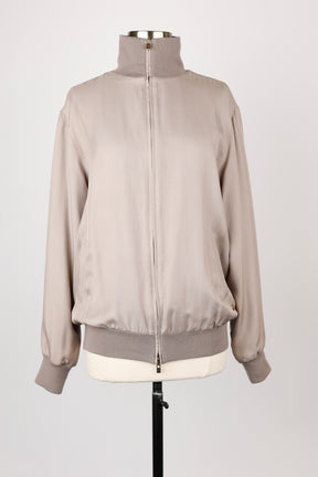 Reversible Cashmere/Silk Bomber Jacket