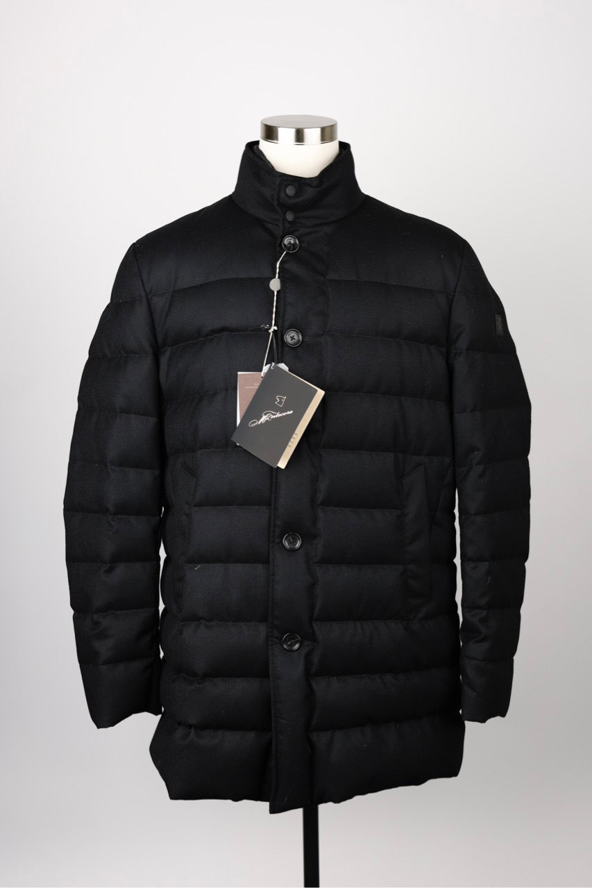 Wool Puffer Jacket With Removable Lining