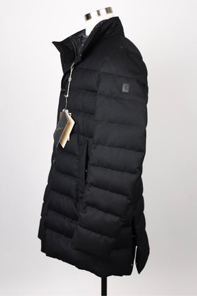 Wool Puffer Jacket With Removable Lining