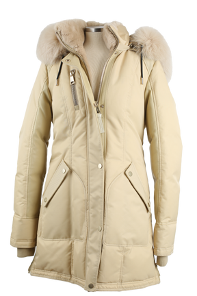 Fur & Down Lined Parka W/ Removable Fur Hood