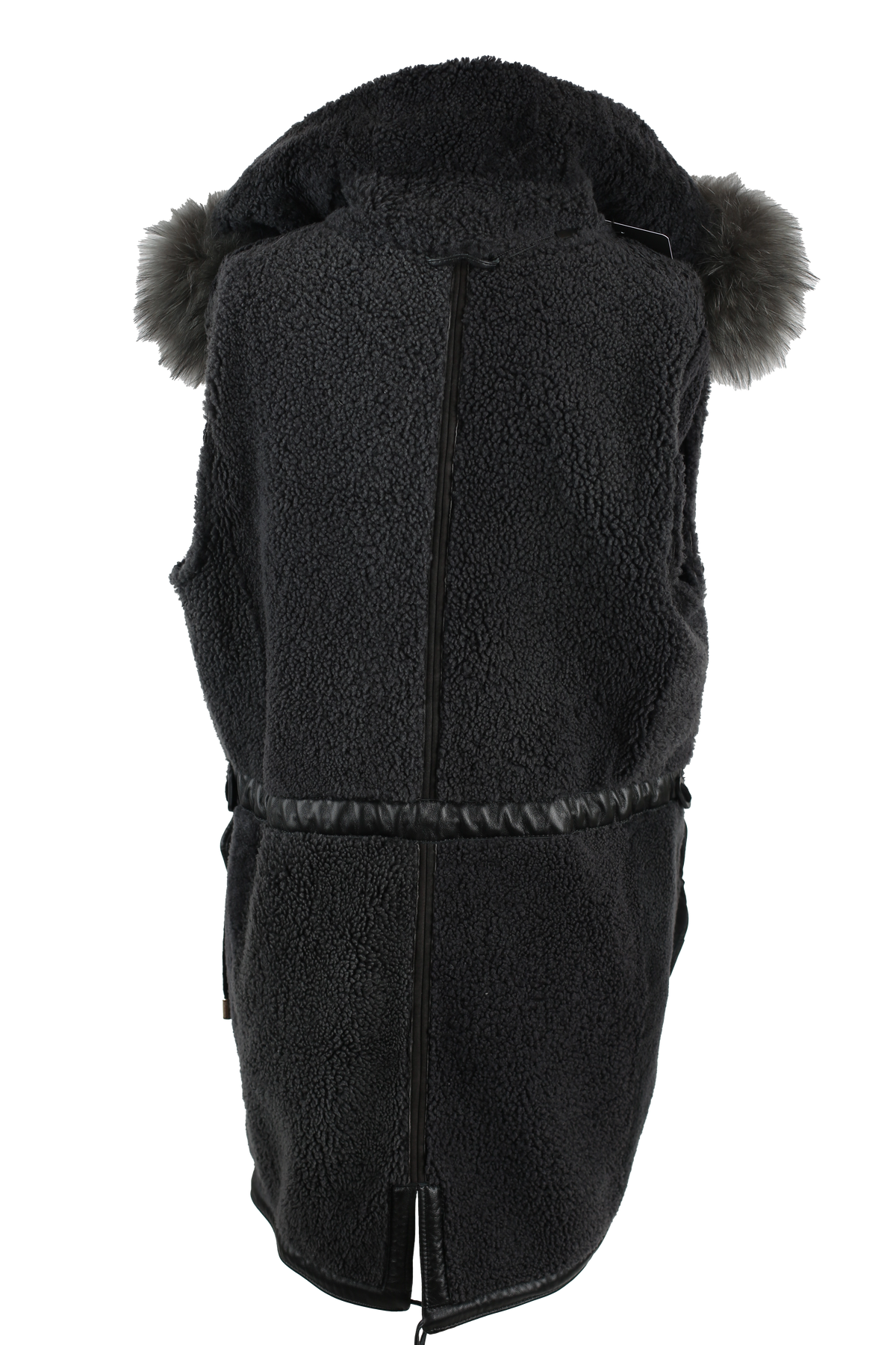 Shearling Lined Suede Parka W/ Fur Hood